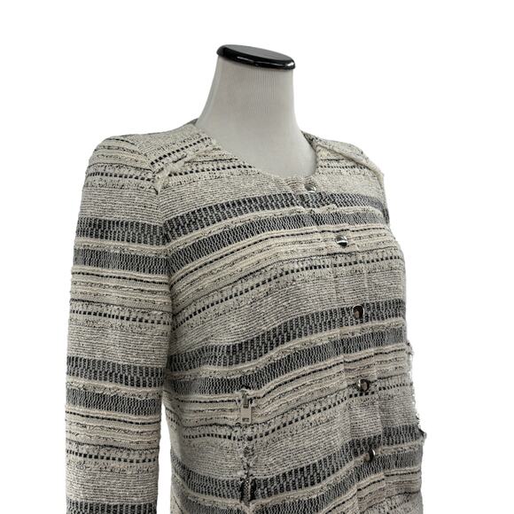 IRO Lizzie Bouclé Tweed Distressed Jacket - Picture 6 of 12